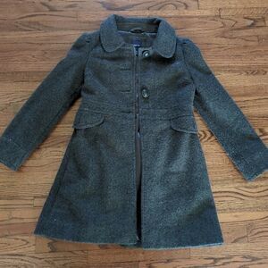 Gap Kids Girls Sequin dark grey Coat Jacket  size Large GUC